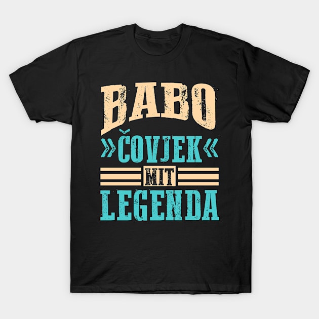 Babo Bosnia Father Bosnian Dad Balkan Bosna T-Shirt by swissles